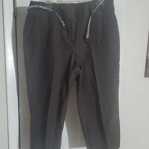 new directions Black Drawstring Men's Dress Pants